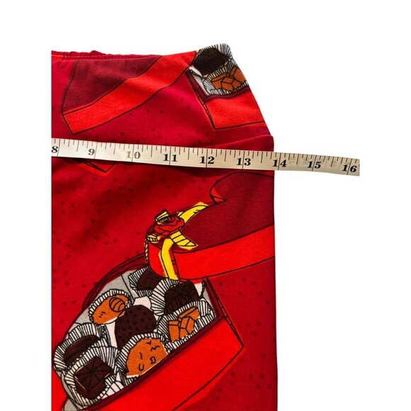 LuLaRoe Women's Red Chocolate Tights - Picture 5 of 7